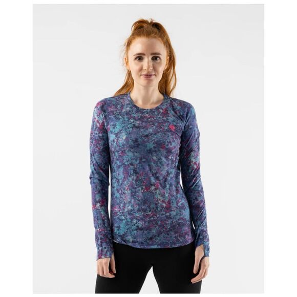 Rabbit | Tops | Rabbit Womens Outrun Long Sleeve In Salt Air Leaves ...